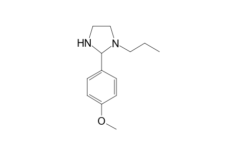 2-(4-methoxyphenyl)-1-propyl-imidazolidine