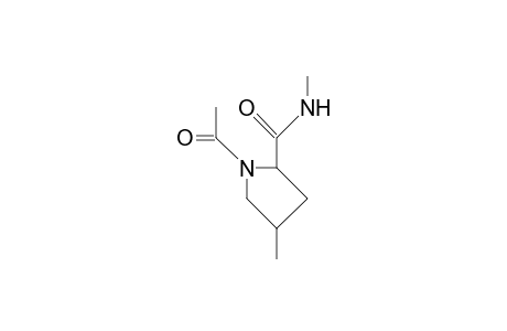cis-N-Acetyl-syn-3,N'-dimethyl-proline amide