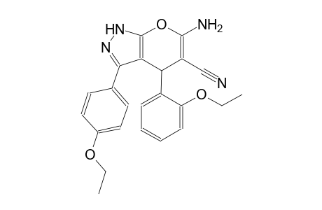 6-amino-4-(2-ethoxyphenyl)-3-(4-ethoxyphenyl)-1,4-dihydropyrano[2,3-c]pyrazole-5-carbonitrile