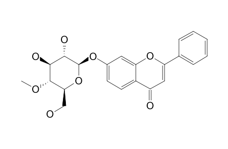 FLAVONE-7-O-BETA-D-4-O-METHYLGLUCOPYRANOSIDE