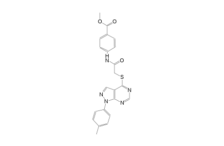 methyl 4-[({[1-(4-methylphenyl)-1H-pyrazolo[3,4-d]pyrimidin-4-yl]sulfanyl}acetyl)amino]benzoate
