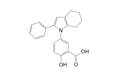 2-Hydroxy-5-(2-phenyl-4,5,6,7-tetrahydro-1H-indol-1-yl)benzoic acid
