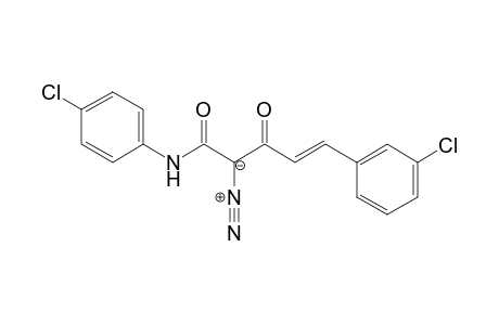 (E)-5-(3-chlorophenyl)-N-(4-chlorophenyl)-2-diazo-3-oxopent-4-enamide