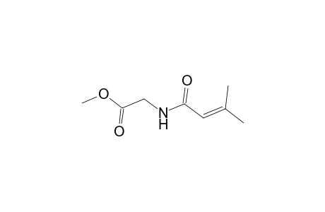 Glycine, N-(3-methyl-1-oxo-2-butenyl)-, methyl ester