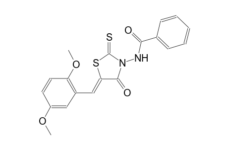 N-[(5Z)-5-(2,5-dimethoxybenzylidene)-4-oxo-2-thioxo-1,3-thiazolidin-3-yl]benzamide