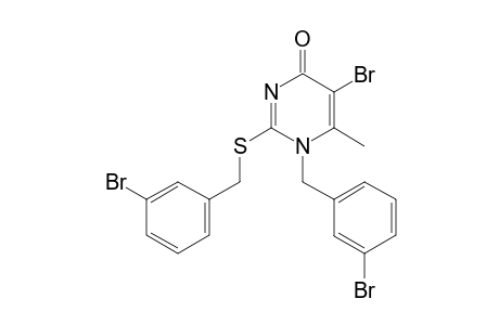 1-m-bromo-benzyl-2-m-bromo-benzylthio-5-bromo-6-methyluracil