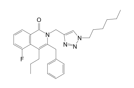 3-Benzyl-5-fluoro-2-[(1-n-hexyl-1H-1,2,3-triazol-4-yl)methyl]-4-n-propylisoquinolin-1(2H)-one