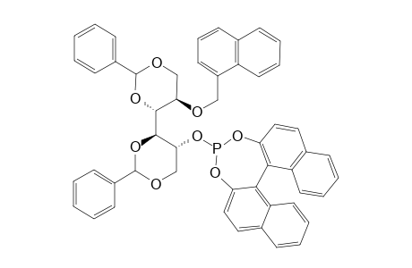 1,3:4,6-DI-O-BENZYLIDENE-2-O-(1-NAPHTHYLMETHYL)-3-O-[(R)-2,2'-O,O-(1,1'-BINAPHTHYL)-DIOXOPHOSPHITE]-D-MANNITOL