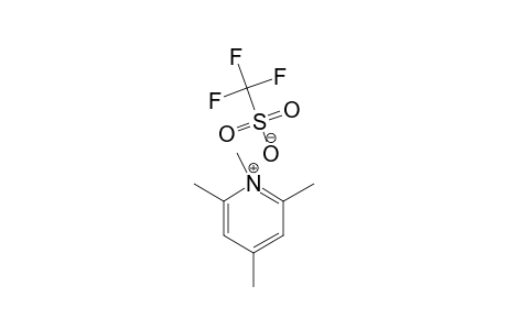 1,2,4,6-TETRAMETHYL-PYRIDINIUM-TRIFLUOROMETHANESULFONATE;[C9H14N][CF3SO3]