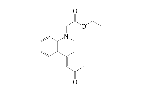 2-[(4E)-4-(2-oxopropylidene)-1-quinolinyl]acetic acid ethyl ester