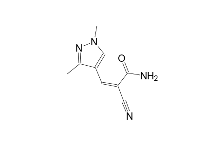 (2Z)-2-cyano-3-(1,3-dimethyl-1H-pyrazol-4-yl)-2-propenamide