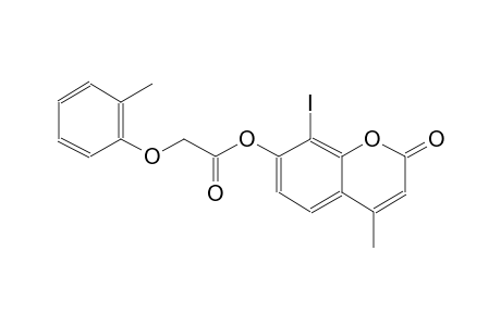 8-iodo-4-methyl-2-oxo-2H-chromen-7-yl (2-methylphenoxy)acetate