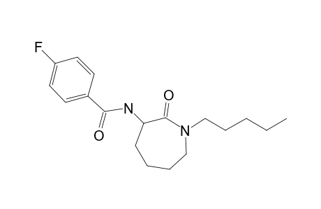 4-Fluoro-N-(2-oxo-1-pentylazepan-3-yl)benzamide