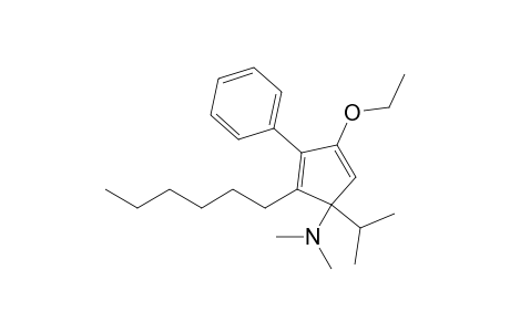 (4-ethoxy-2-hexyl-1-isopropyl-3-phenyl-cyclopenta-2,4-dien-1-yl)-dimethyl-amine