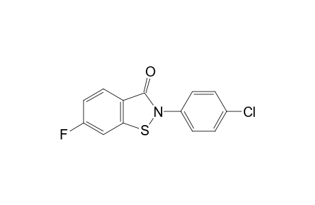 1,2-Benzisothiazol-3(2H)-one, 2-(4-chlorophenyl)-6-fluoro-
