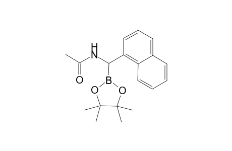 (+)-Pinacol (+-)-1-acetamido-1-(naphth-1-yl)methaneboronate