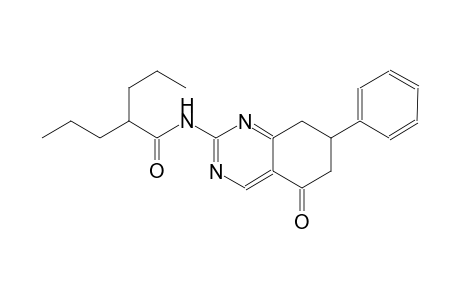 N-(5-oxo-7-phenyl-5,6,7,8-tetrahydro-2-quinazolinyl)-2-propylpentanamide