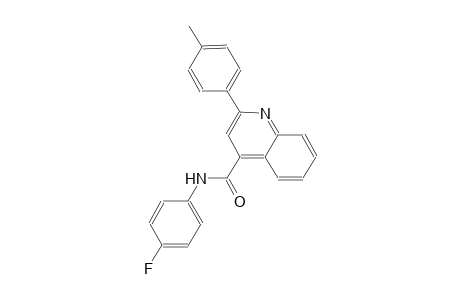 4-quinolinecarboxamide, N-(4-fluorophenyl)-2-(4-methylphenyl)-