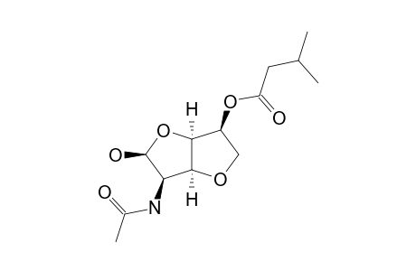 FURANODICTINE-B;BETA-ANOMER;2-ACETAMIDO-3,6-ANHYDRO-2-DEOXY-5-O-ISOVALERYL-BETA-D-MANNOFURANOSE