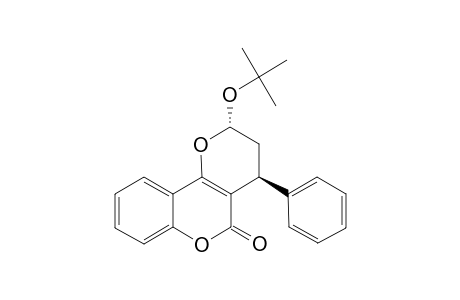 2,3,4,5-TETRAHYDRO-2-TERT.-BUTYLOXY-4-PHENYLPYRANO-[3,2-C]-BENZOPYRAN-5-ONE;TRANS-ISOMER