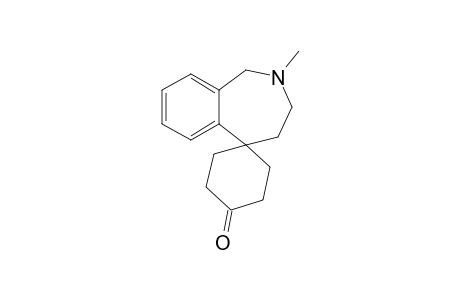 2-Methyl-1,2,3,4-tetrahydrospiro[benzo[c]azepine-5,1'-cyclohexane]-4'-one