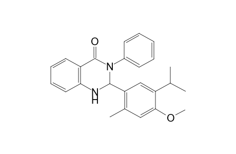 2-(4-Methoxy-2-methyl-5-propan-2-yl-phenyl)-3-phenyl-1,2-dihydroquinazolin-4-one