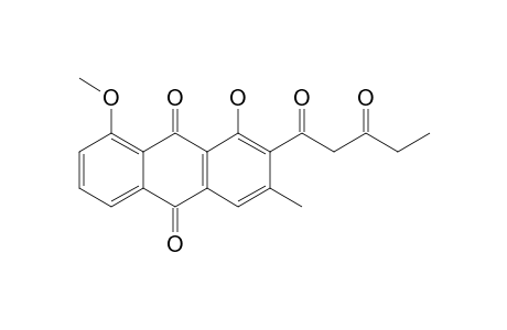 1-HYDROXY-8-METHOXY-3-METHYL-2-(3-OXO-PENTANOYL)-ANTHRACENE-9,10-DIONE