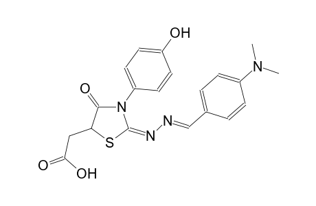 5-thiazolidineacetic acid, 2-[(2E)-2-[[4-(dimethylamino)phenyl]methylene]hydrazono]-3-(4-hydroxyphenyl)-4-oxo-, (2E)-