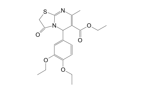 5H-thiazolo[3,2-a]pyrimidine-6-carboxylic acid, 5-(3,4-diethoxyphenyl)-2,3-dihydro-7-methyl-3-oxo-, ethyl ester