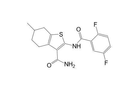 2-[(2,5-difluorobenzoyl)amino]-6-methyl-4,5,6,7-tetrahydro-1-benzothiophene-3-carboxamide