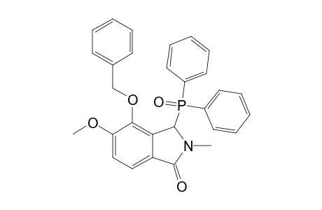 4-BENZYLOXY-3-DIPHENYLPHOSPHINOYL-5-METHOXY-2-METHYL-2,3-DIHYDRO-1H-ISOINDOL-1-ONE