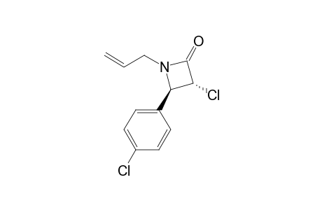 trans-1-Allyl-3-chloro-4-(4-chlorophenyl)azetidin-2-one
