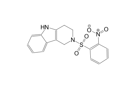 2-[(2-nitrophenyl)sulfonyl]-2,3,4,5-tetrahydro-1H-pyrido[4,3-b]indole