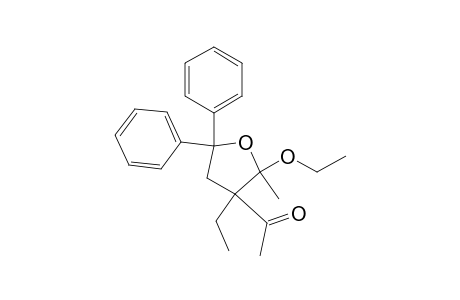 3-Acetyl-2-ethoxy-3-ethyl-2-methyl-5,5-diphenyltetrahydrofuran