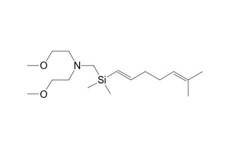 Ethanamine, N-[[dimethyl(6-methyl-1,5-heptadienyl)silyl]methyl]-2-methoxy-N-(2-methoxyethyl)-, (E)-
