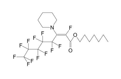 HEPTYL 3-PIPERIDINOPERFLUOROOCT-2Z-ENOATE