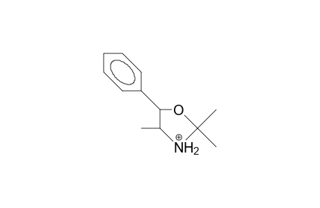 2,2,4-Trimethyl-5-phenyl-oxazolidinium cation