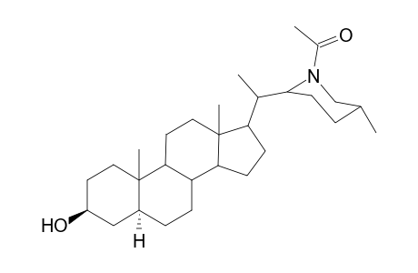 22,26-Acetyl=epimino-5.alpha.-cholestan-3.beta.-ol