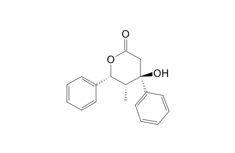 (4R*,5R*,6R*)-4-Hydroxy-5-methyl-4,6-diphenyl-1-oxacyclohexan-2-one