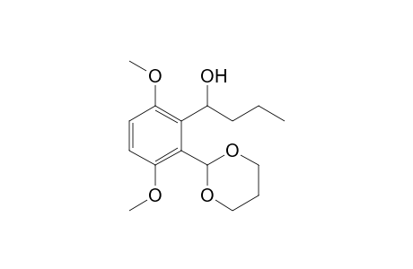 1-[2-(1,3-Dioxan-2-yl)-3,6-dimethoxyphenyl]butan-1-ol