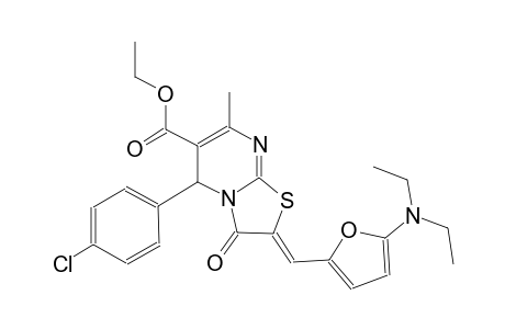 ethyl (2Z)-5-(4-chlorophenyl)-2-{[5-(diethylamino)-2-furyl]methylene}-7-methyl-3-oxo-2,3-dihydro-5H-[1,3]thiazolo[3,2-a]pyrimidine-6-carboxylate