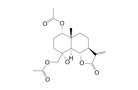 (1S,4R,5S,6S,7S,10R)-1,15-Diacetoxy-4-hydroxyeudesm-11(13)-en-6,12-olide