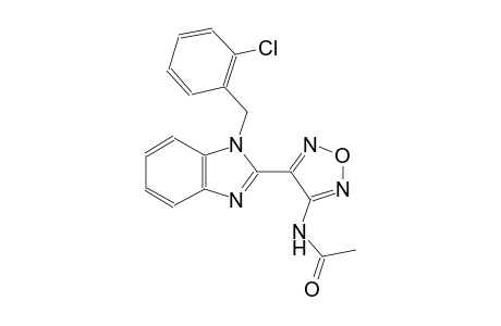 acetamide, N-[4-[1-[(2-chlorophenyl)methyl]-1H-benzimidazol-2-yl]-1,2,5-oxadiazol-3-yl]-