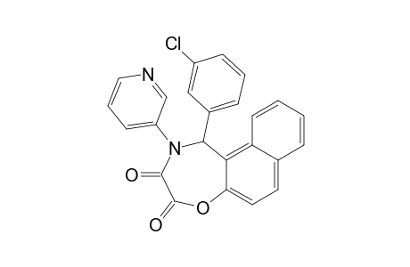 1-(3-Chlorophenyl)-2-(pyridine-3-yl)-1,2-dihydronaphth[1,2-f][1,4]oxazepine-3,4-dione