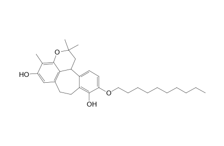 10-Decyloxy-1,7,8,12b-tetrahydro-2,2,4-trimethyl-2H-benzo[6,7]cyclohepta[1,2,3-de][1]benzopyran-5,9-diol