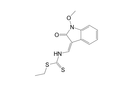 Ethyl 1-methoxy-3-(aminomethylene)-2-oxoindole - dithiocarbamate