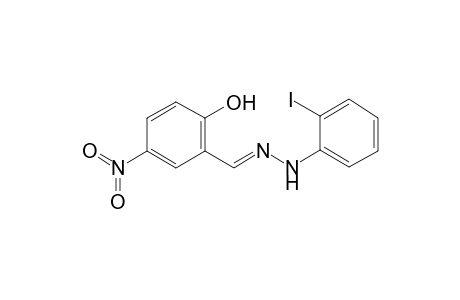 Benzaldehyde, 2-hydroxy-5-nitro-, 2-iodophenylhydrazone