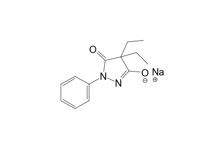 4,4-diethyl-3-hydroxy-1-phenyl-2-pyrazolin-5-one, sodium salt