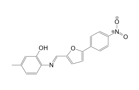 phenol, 5-methyl-2-[[(E)-[5-(4-nitrophenyl)-2-furanyl]methylidene]amino]-