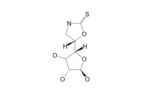 (5R)-5-[(4'R)-L-THREO-FURANOS-4'-YL]-OXAZOLIDINE-2-THIONE;BETA-ANOMER